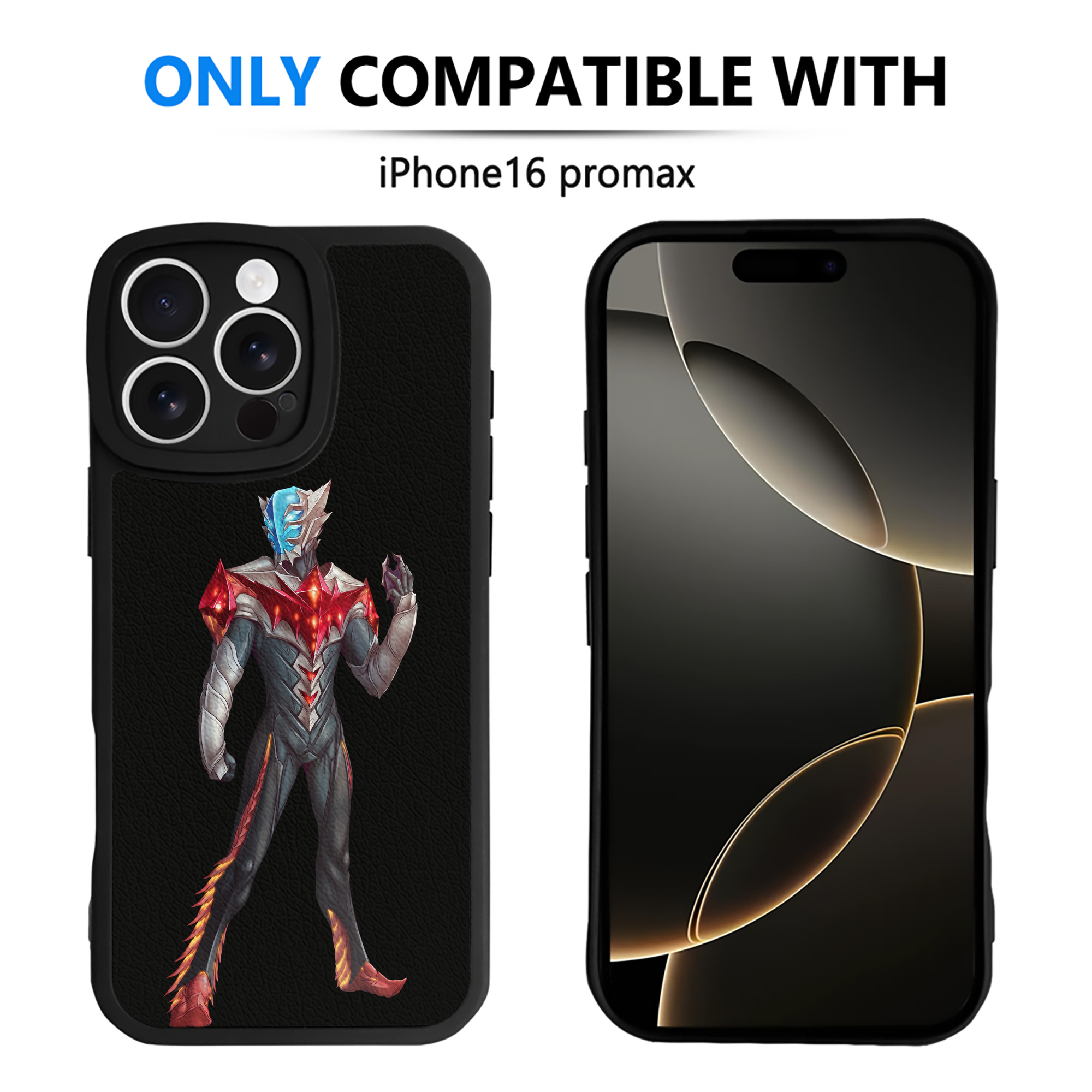 （画像用） ウルトラマン Ultraman 【iPhone 16シリーズ対応】シリコンスマホケース（レザー調） 材質：シリコン